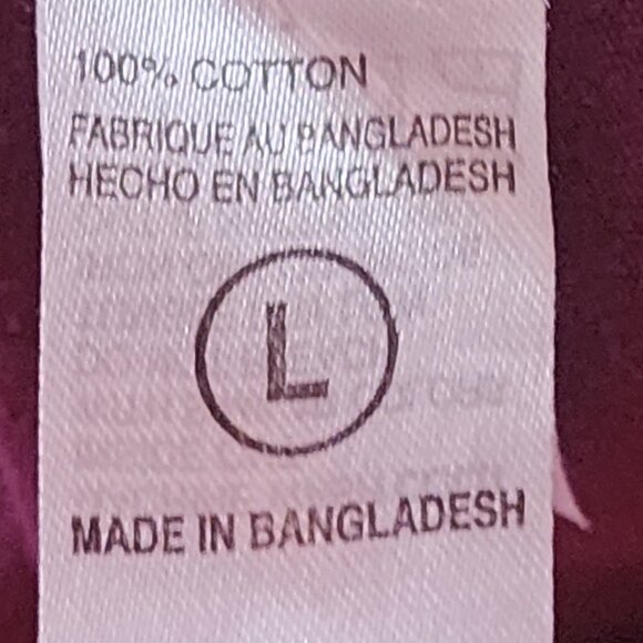 Levi Strauss & Co. Maroon Cotton Short Sleeve White Logo Kids Tee Size L 16/18 - Picture 14 of 16